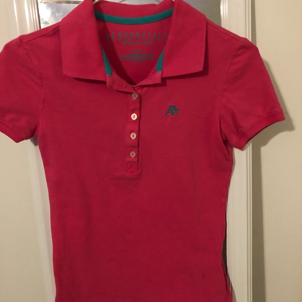 Pink Aeropostale polo